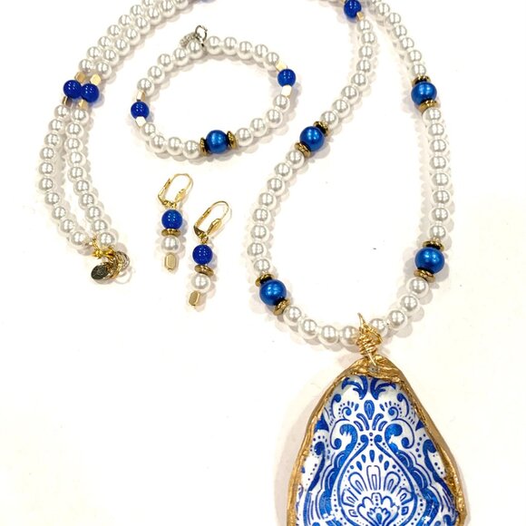 "Royal" 3 Piece handmade Jewelry Set - Picture 5 of 7